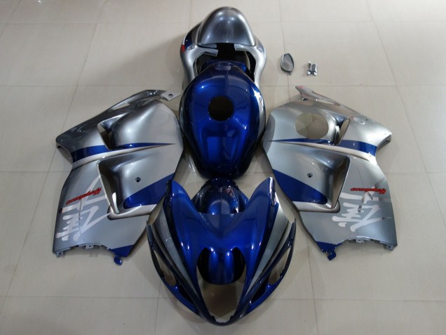 1997-2007 Deep Blue & Silver GSXR 1300 Hayabusa Motorcycle Fairings