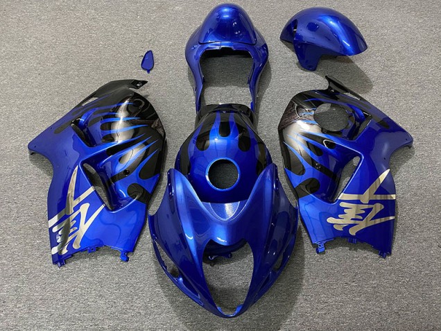 1997-2007 Deep Blue and Black GSXR 1300 Hayabusa Motorcycle Fairings