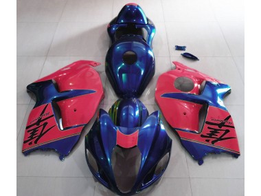 1997-2007 Gloss Blue and Red GSXR 1300 Hayabusa Motorcycle Fairings