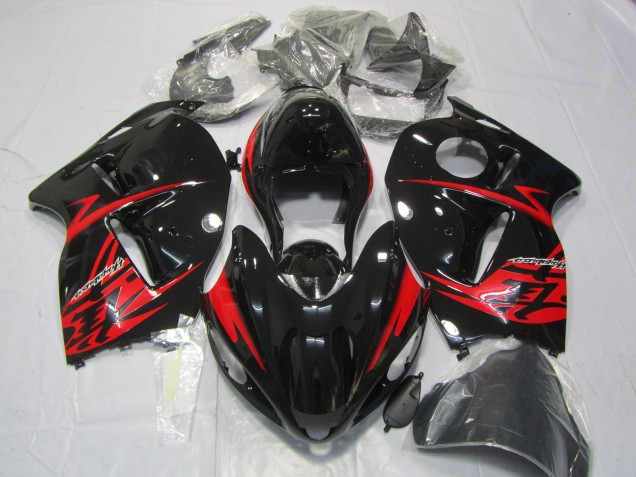 1997-2007 Red and Gloss Black GSXR 1300 Hayabusa Motorcycle Fairings