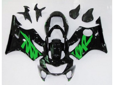 1999-2000 Gloss Black & Green CBR600 F4 Motorcycle Fairings