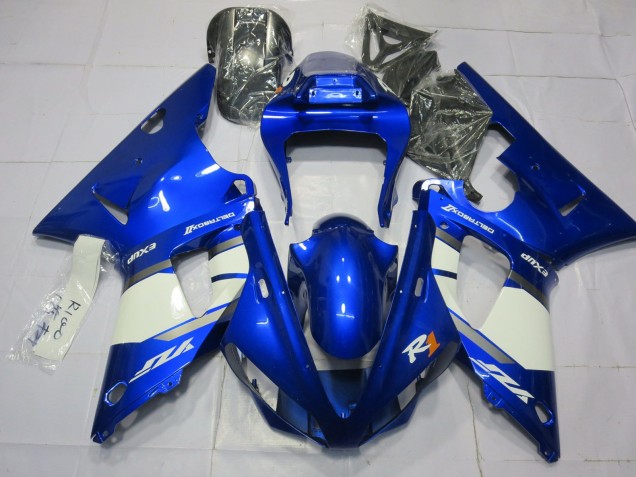 2000-2001 Blue and White R1 Motorcycle Fairings