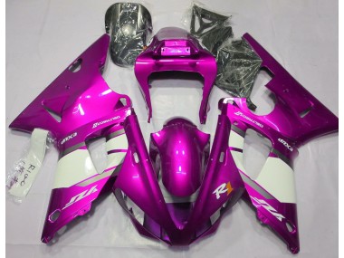2000-2001 Hot Pink & White R1 Motorcycle Fairings