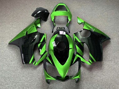 2001-2003 Gloss Green and Black CBR600 F4i Motorcycle Fairings