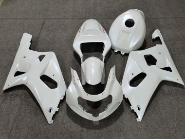 2001-2003 Pearl White GSXR 600-750 Motorcycle Fairings