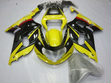2001-2003 Yellow Black and Grey GSXR 600-750 Motorcycle Fairings