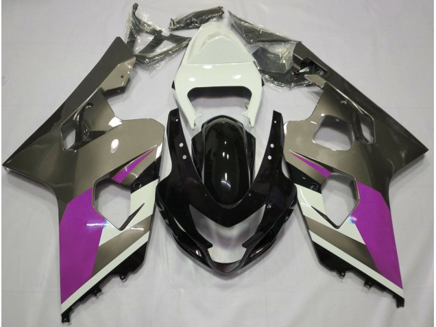2004-2005 Gloss Grey GSXR 600-750 Motorcycle Fairings
