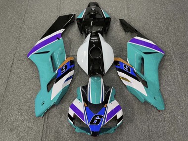 2004-2005 Teal 6 CBR1000RR Motorcycle Fairings