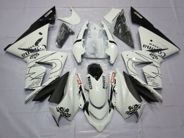 2004-2005 White Corona ZX10R Motorcycle Fairings