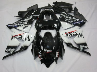2004-2005 White West ZX10R Motorcycle Fairings