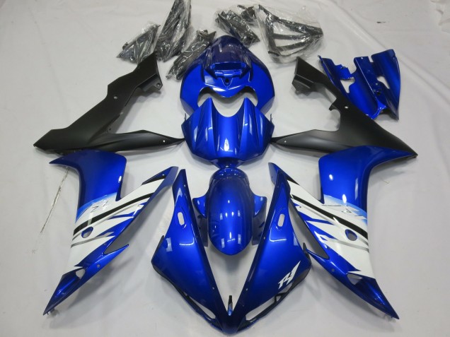 2004-2006 Black Blue and White R1 Motorcycle Fairings
