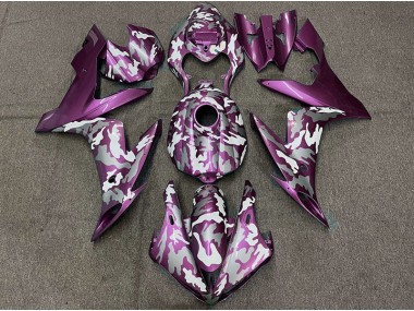 2004-2006 Dark Magenta Camo R1 Motorcycle Fairings
