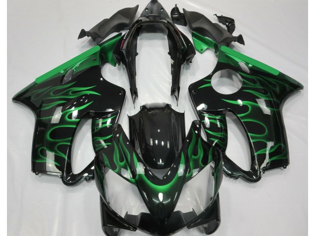 2004-2007 Light Green Flame CBR600 F4i Motorcycle Fairings