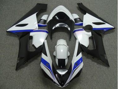 2005-2006 Blue White and Black ZX6R Motorcycle Fairings