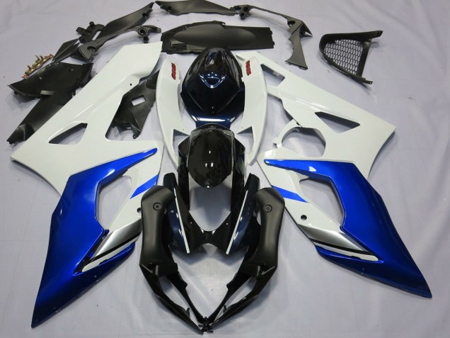 2005-2006 Blue and White GSXR 1000 Motorcycle Fairings