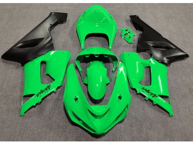 2005-2006 Gloss Green ZX6R Motorcycle Fairings