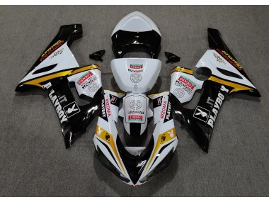 2005-2006 Gold Playboy ZX6R Motorcycle Fairings