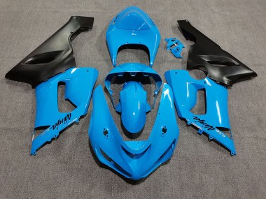 2005-2006 Vibrant Blue ZX6R Motorcycle Fairings
