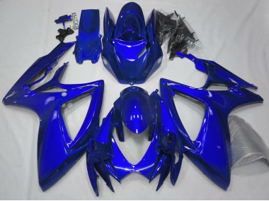 2006-2007 Gloss Blue Plain GSXR 600-750 Motorcycle Fairings