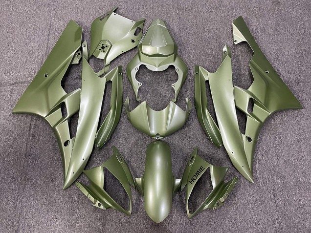 2006-2007 Matte Green R6 Motorcycle Fairings