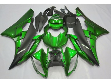 2006-2007 Metallic Green & Black R6 Motorcycle Fairings