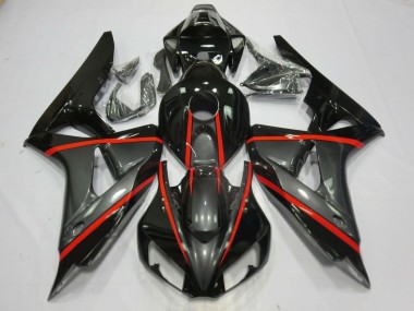 2006-2007 Silver and Black CBR1000RR Motorcycle Fairings