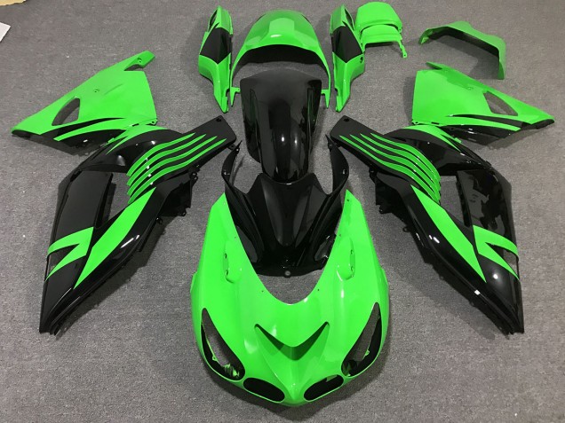 2006-2011 Bright Green ZX14R Motorcycle Fairings