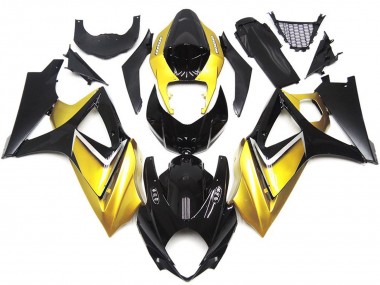 2007-2008 Gold Yellow Custom OEM Style GSXR 1000 Motorcycle Fairings