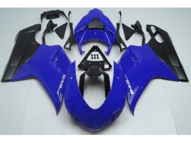 2007-2014 Gloss Blue & Black Ducati 848 1098 1198 Motorcycle Fairings