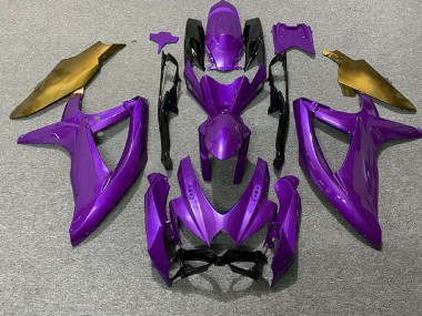 2008-2010 Purple and Gold GSXR 600-750 Motorcycle Fairings