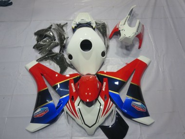2008-2011 White Blue and Red CBR1000RR Motorcycle Fairings