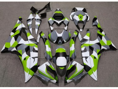2008-2016 Light Green Camo Plain R6 Motorcycle Fairings