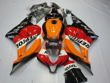 2009-2012 Black Repsol CBR600RR Motorcycle Fairings