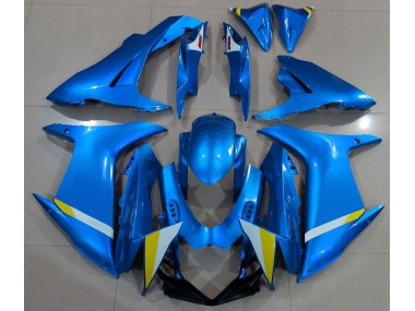 2011-2024 Full Gloss Light Blue GSXR 600-750 Motorcycle Fairings