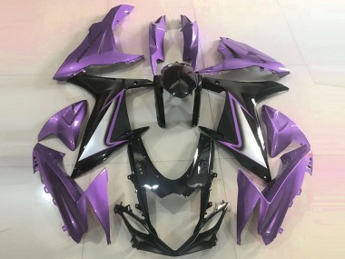 2011-2024 Gloss Purple Edges GSXR 600-750 Motorcycle Fairings