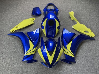 2012-2016 Gloss Blue and High Vis Yellow CBR1000RR Motorcycle Fairings