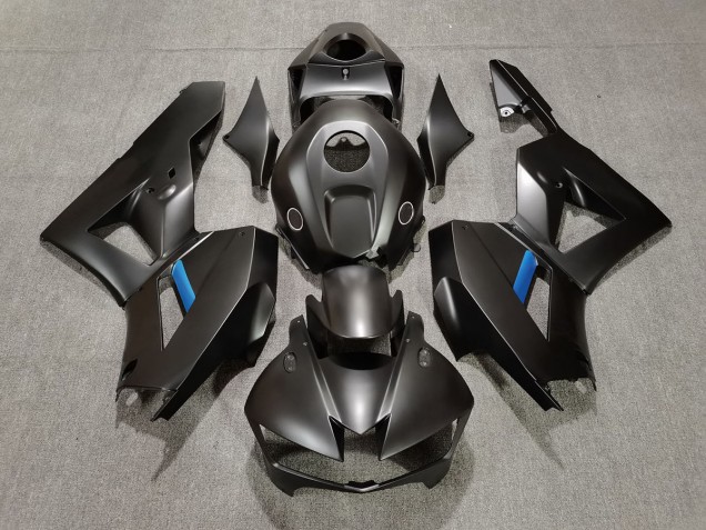 2013-2023 Matte Black w Blue CBR600RR Motorcycle Fairings