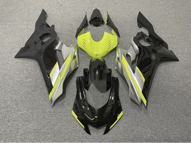2017-2021 Black with Floro Yellow R6 Motorcycle Fairings