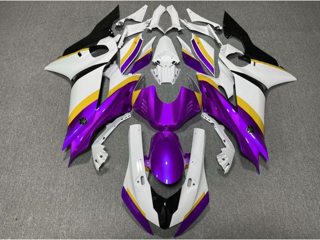 2017-2021 Purple and Yellow Gloss R6 Motorcycle Fairings