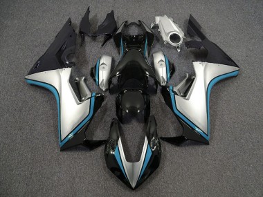 2017-2023 Silver and Black & Light Blue CBR1000RR Motorcycle Fairings